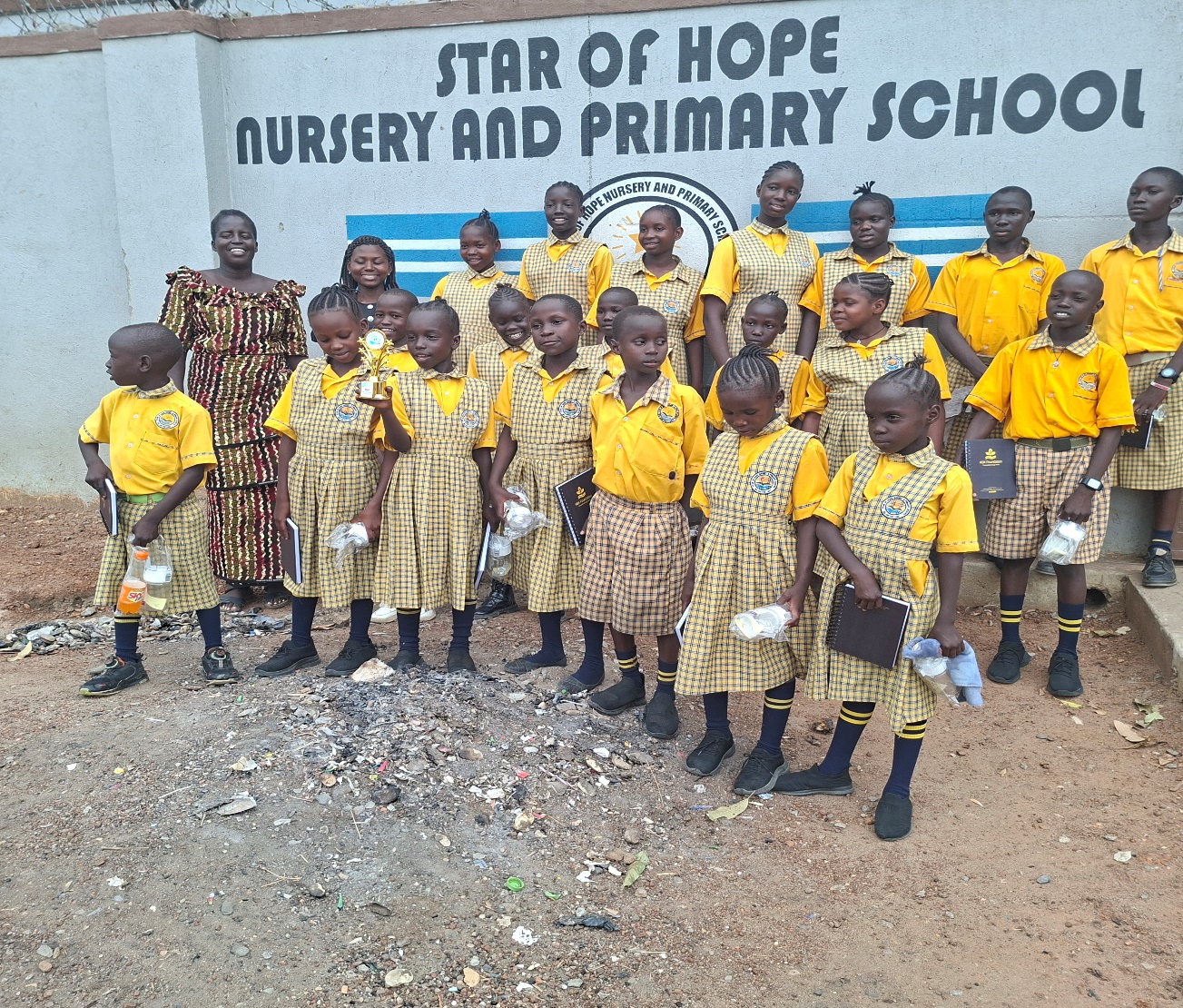Star of Hope learners with their teachers